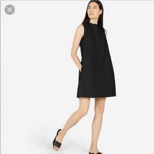 Everlane Navy Cotton Poplin Sleeveless dress